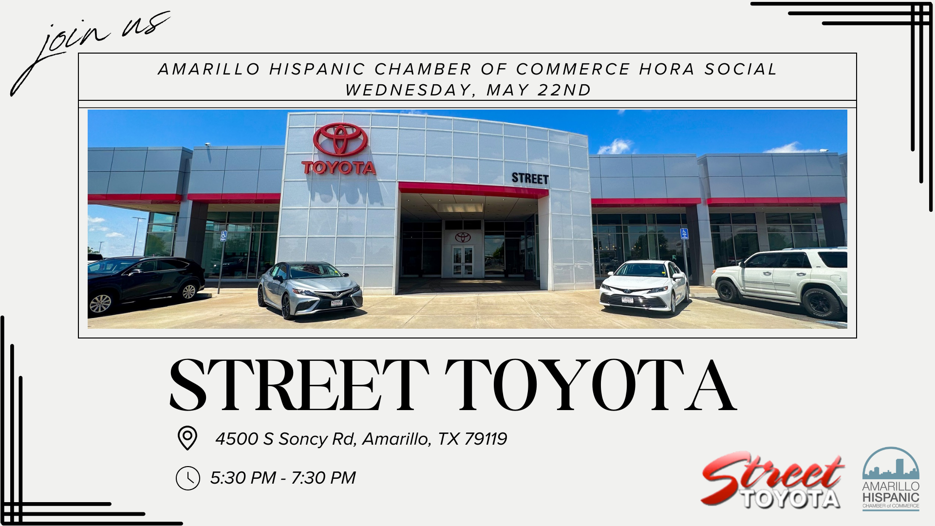 May Hora Social hosted by Street Toyota @ May Hora Social hosted by Street Toyota | Amarillo | Texas | United States