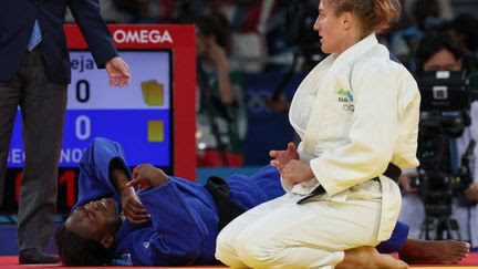 Clarisse Agbégnénou, battue en demi-finale à la surprise générale, tentera de décrocher la médaille de bronze olympique en judo