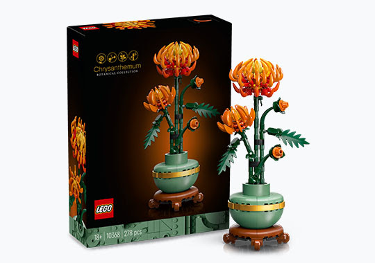 LEGO Icons 10368 Chrysanthemum Flower Set for Adults