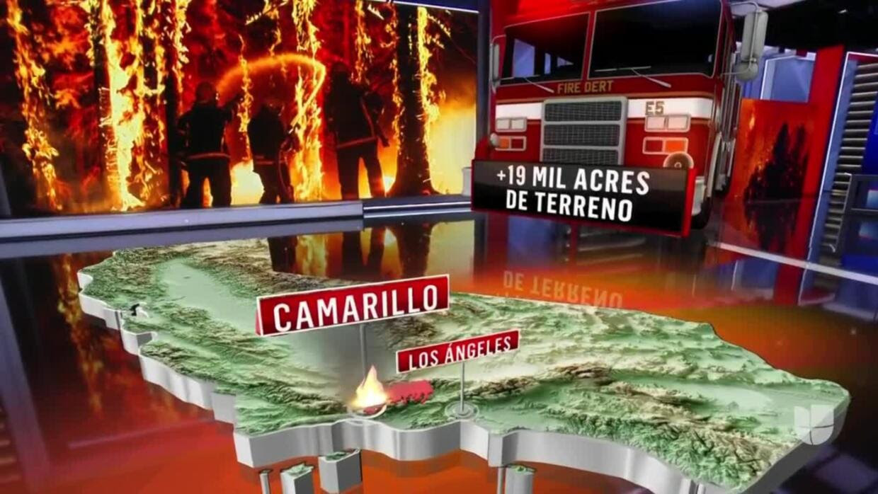 Te mostramos en realidad aumentada los daños que deja el incendio Mountain en California