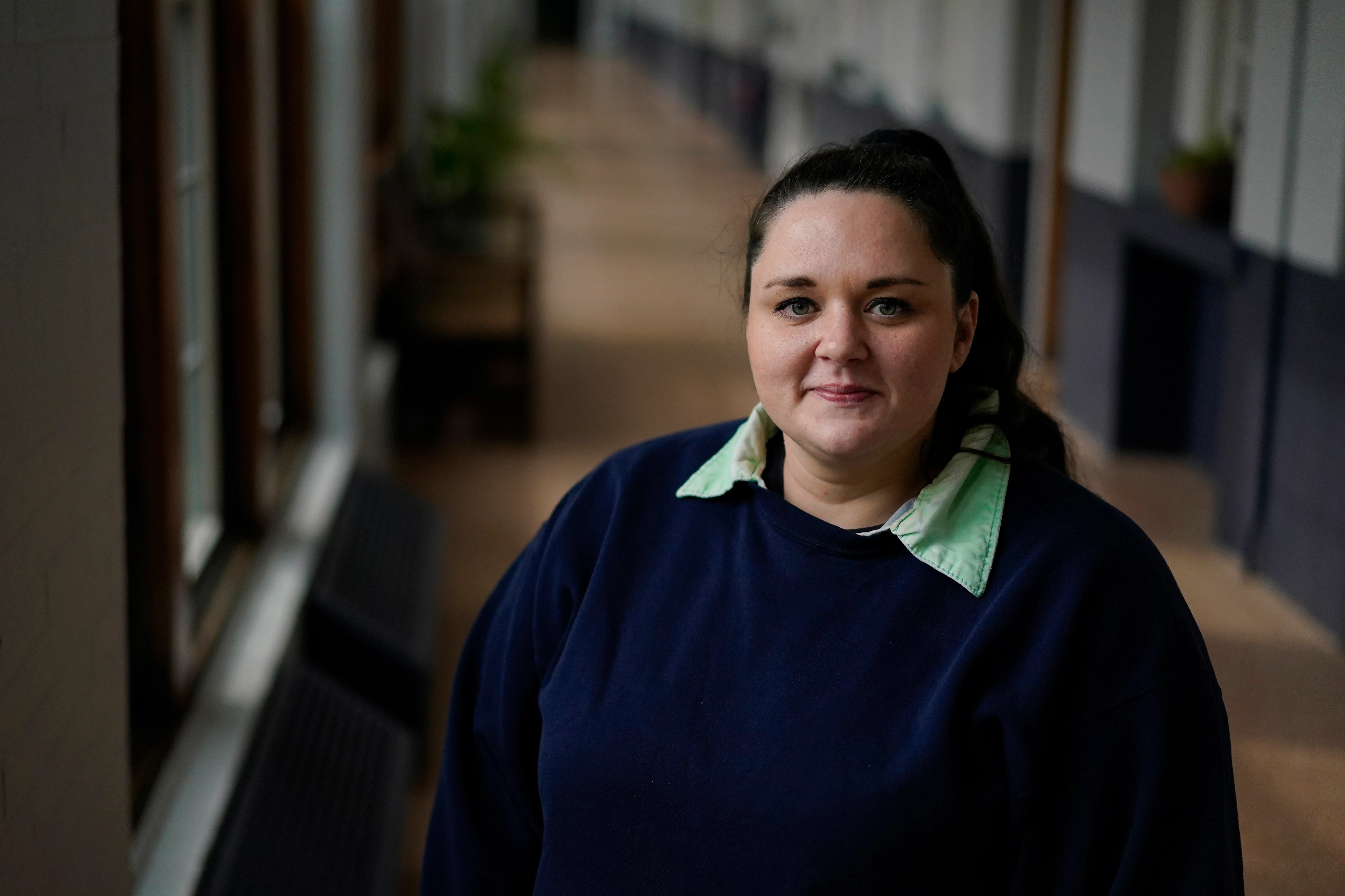 Heather Jarvis is photographed at the Ohio Reformatory for Women in Marysville, Ohio.