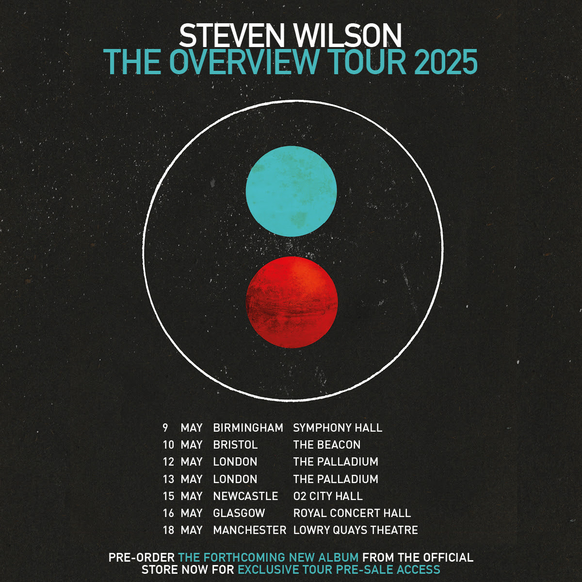 Steven Wilson has announced details of a tour in May/June 2025