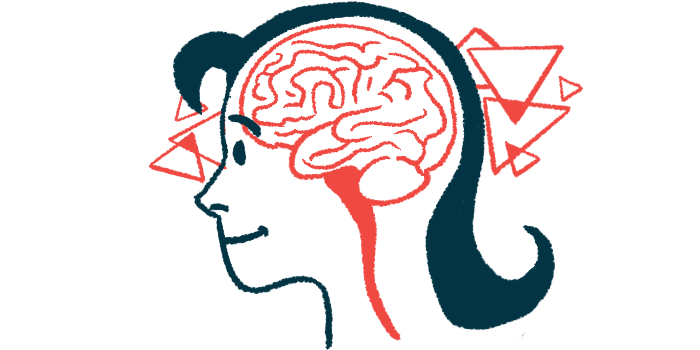 An illustration shows the human brain in profile.