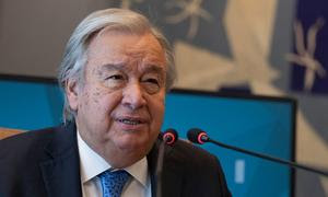 El Secretario General António Guterres durante el evento virtual previo a la Cumbre del Futuro.