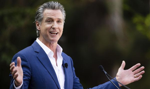 California Governor Gavin Newsom speaks at the opening ceremony for Panda Ridge, the new exhibit at the San Diego Zoo on Thursday, Aug. 8, 2024. (AP Photo/Derrick Tuskan) **FILE**