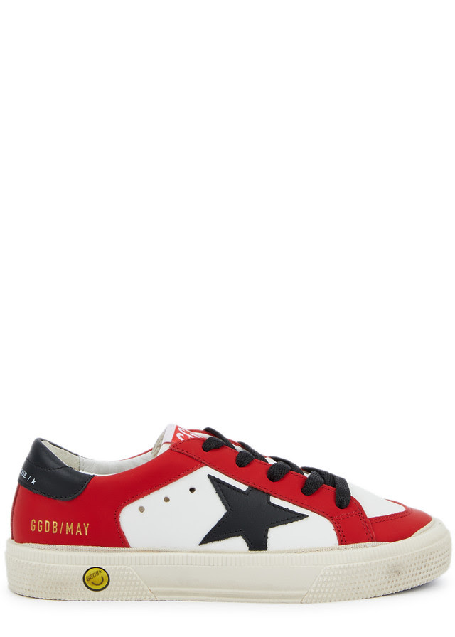 GOLDEN GOOSE May panelled leather sneakers