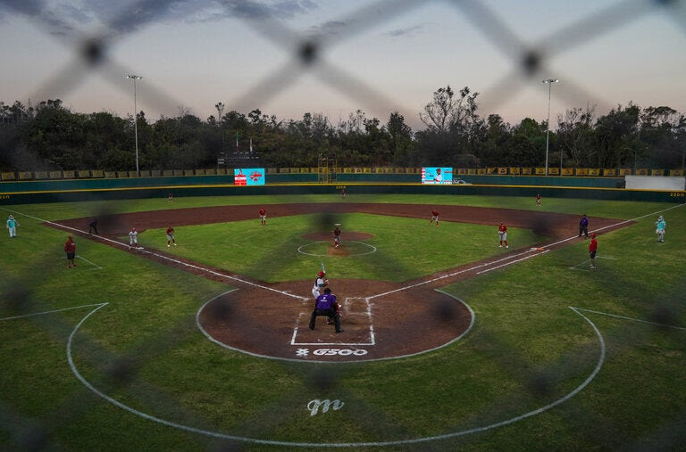 The Mexico City Red Devils playing the Avila de Veracruz team last month in Mexico City.