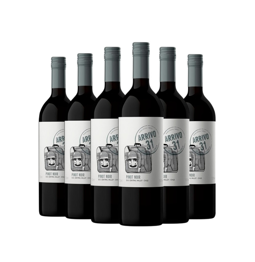 Pack Vinho Arrivo 31 Pinot Noir 750ml