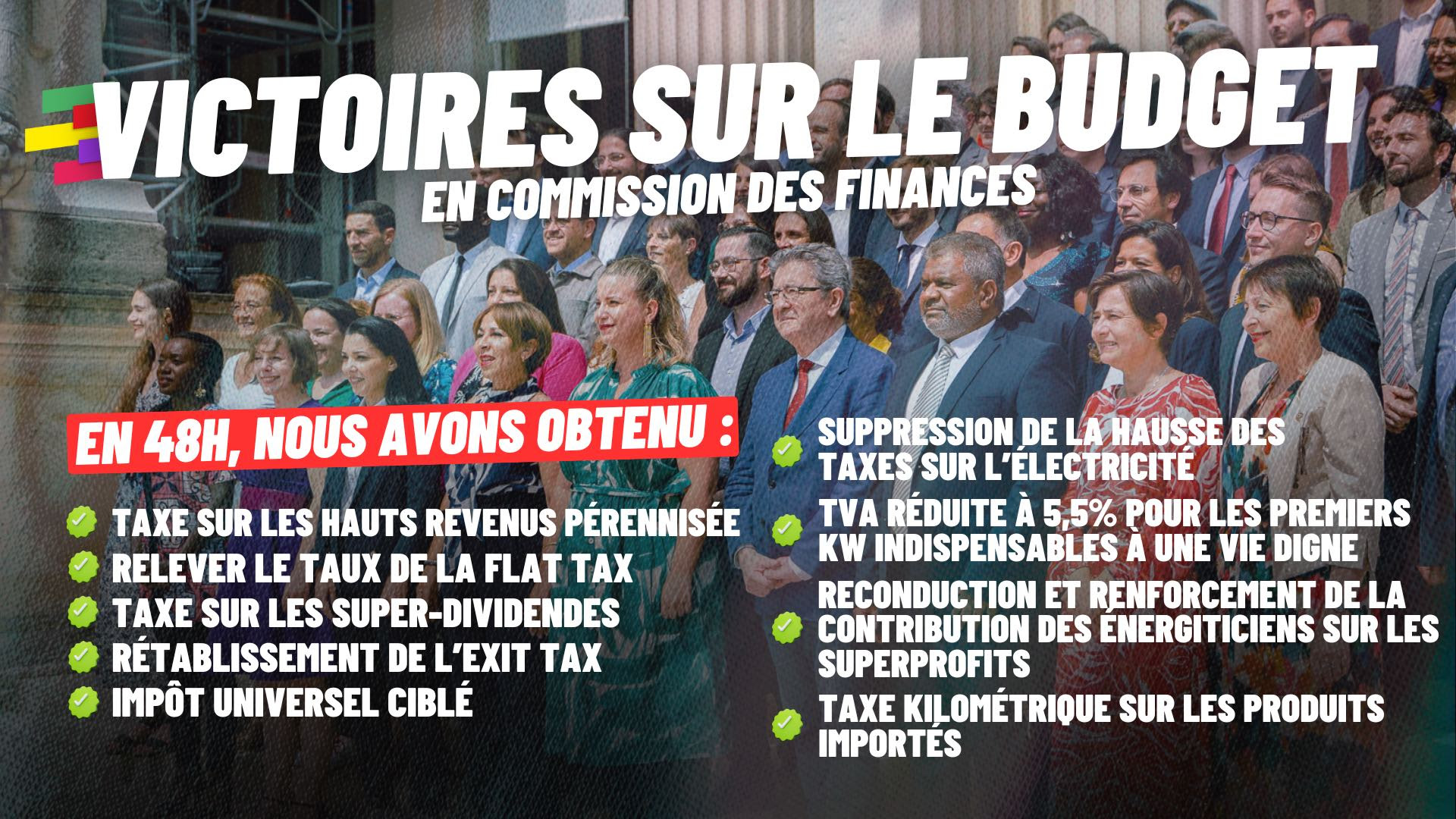 Victoires budget 2025