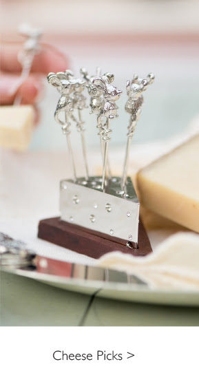 Mice Cheese Picks on Stand