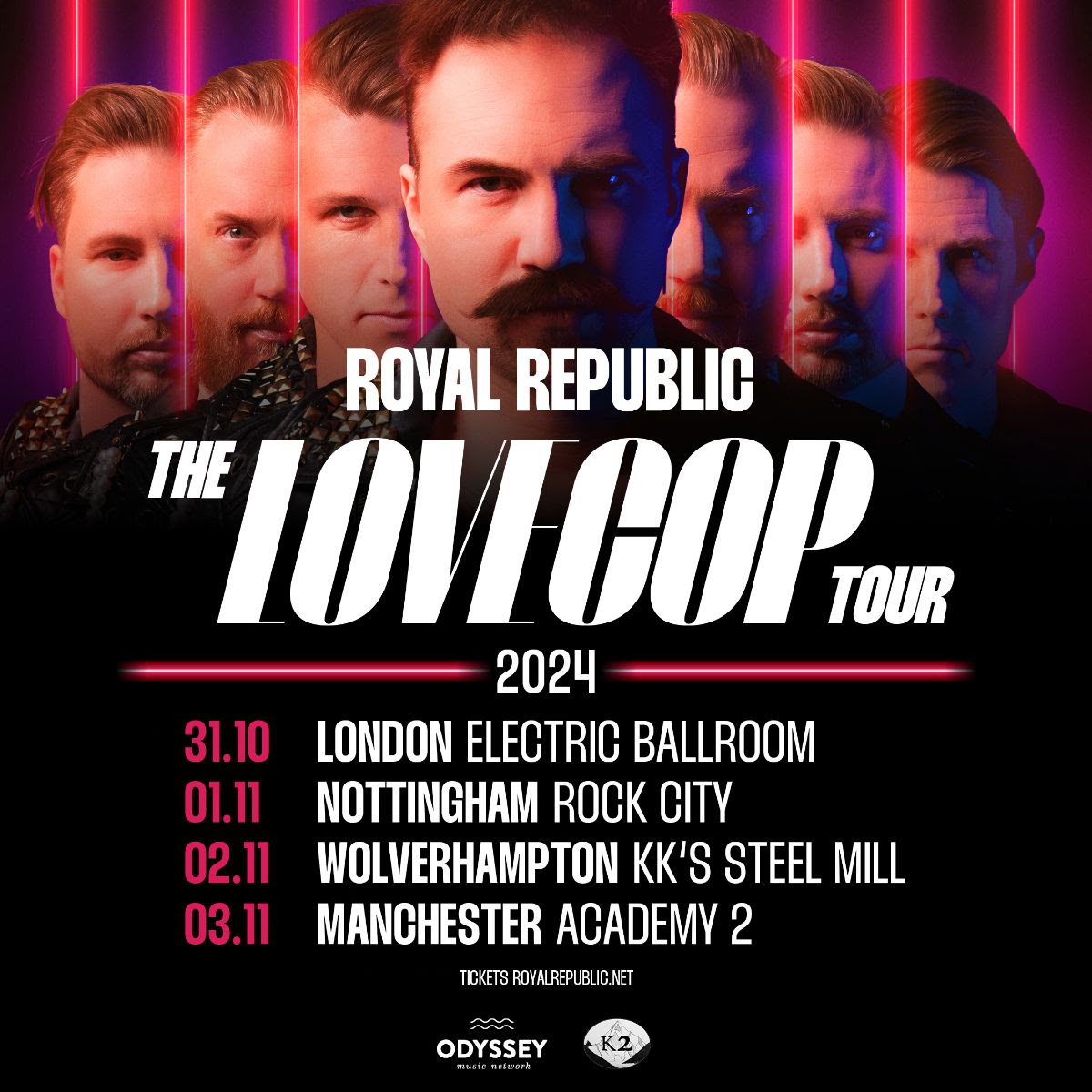 Royal Republic announce headline tour dates – R o c k 'N' L o a d