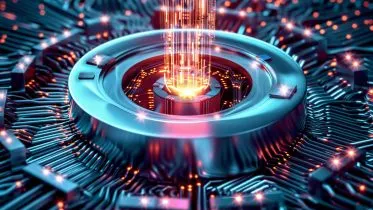 Advanced Electronics Spintronics Art Concept Illustration