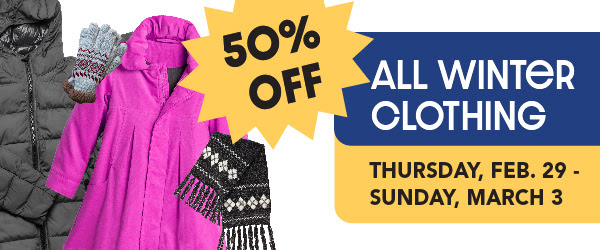 Goodwill's Annual 50%-Off Winter Clearance Sale is March 2-5 - Goodwill of  Northwest NC