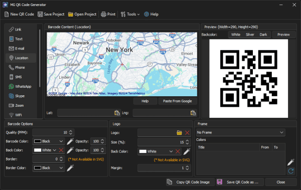 MG QR Code Generator Screenshot