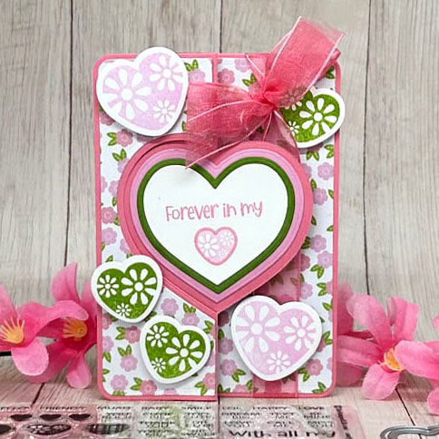 Image of Heart Flip-it Interactive Card Die Set