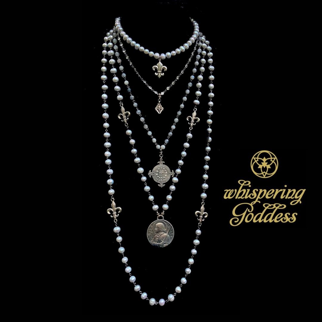 Black Madonna Jade Necklace