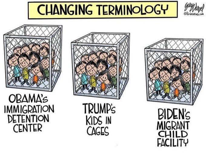 Cartoon expressing same ting in different ways.