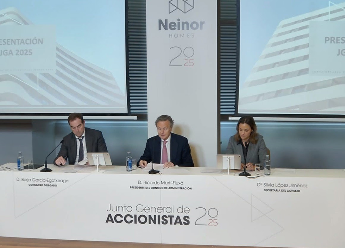 Neinor pide más seguridad jurídica en los procesos urbanísticos y su simplificación "radical" Junta de Neinor de 2025