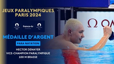 Para natation (H) : la course argentée d'Hector Denayer sur 100m brasse !