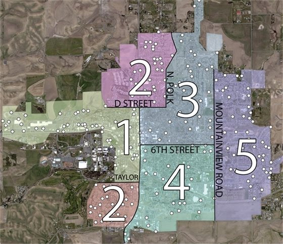 map of flushing zones