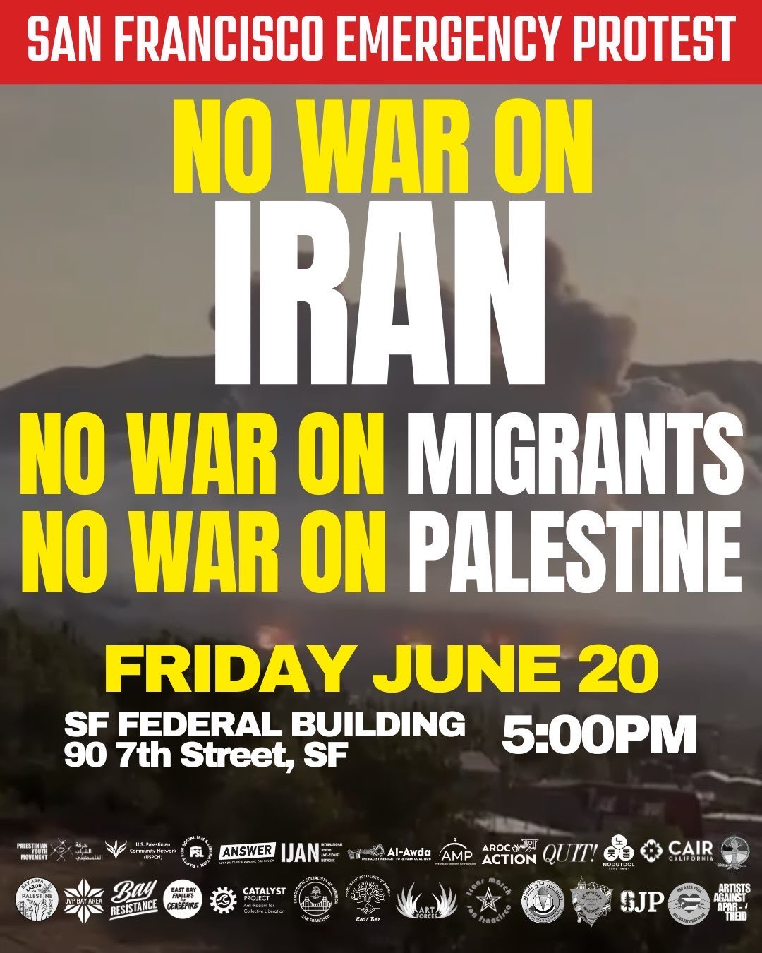 No War on Iran @ Federal Building
