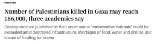 Bilan des morts à Gaza selon Irish Times