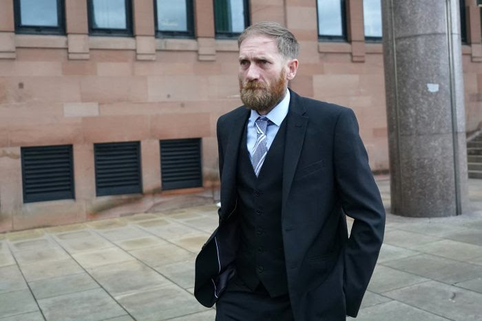 Daniel Graham leaving Newcastle Crown Court.
