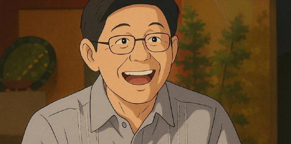 El cardenal Tagle dibujado al estilo anime
