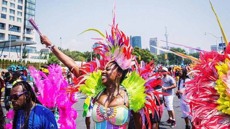 Artistas en el Carnaval Caribeño de Toronto