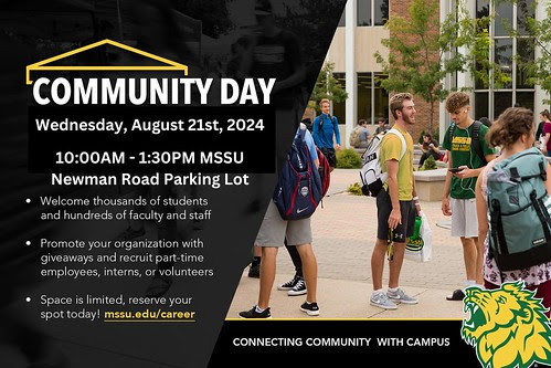 Wednesday, August 23rd, 2023 10:00AM - 1:30PM MSSU Oval - 1
