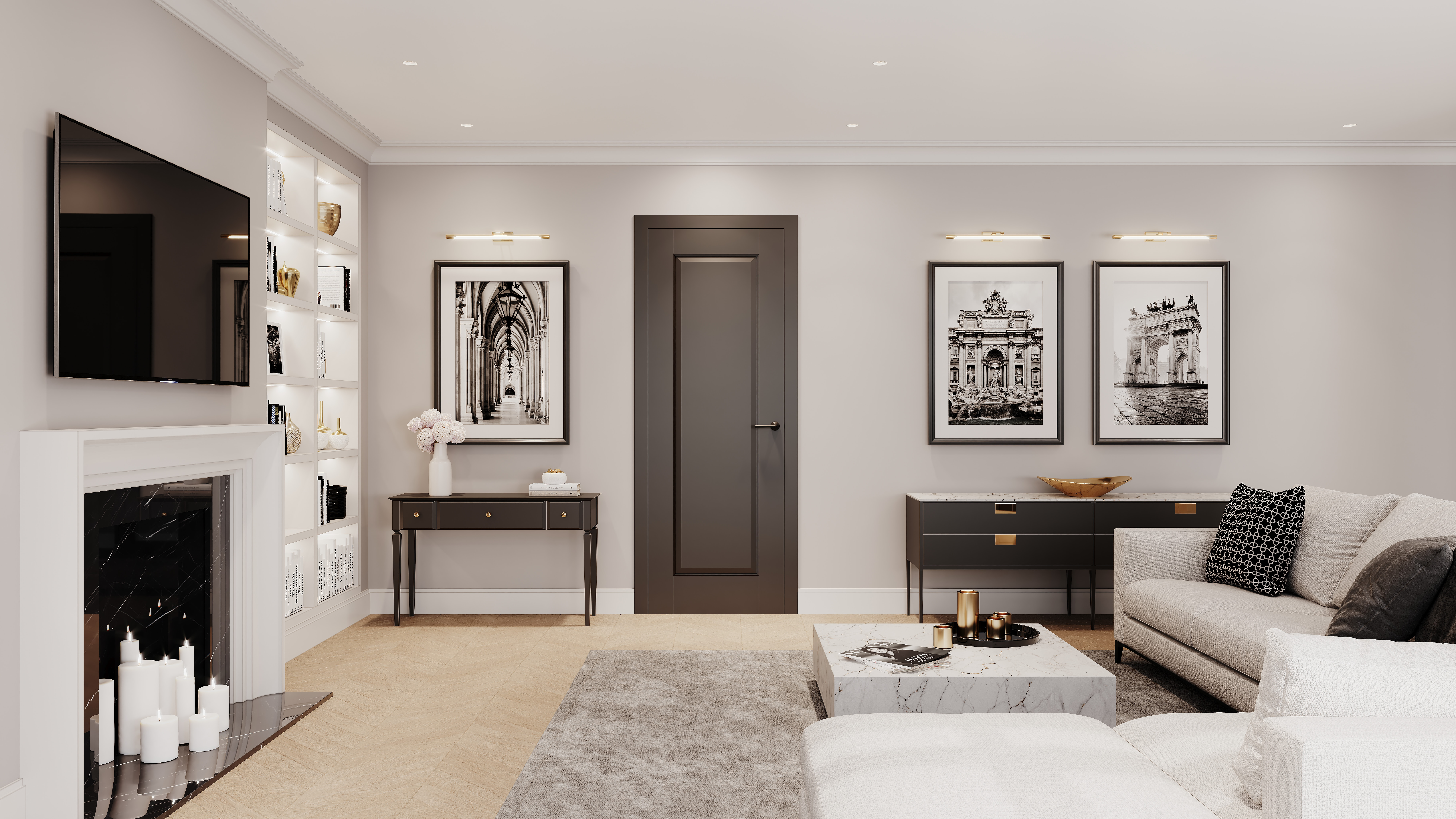 Black and White Interior Doors