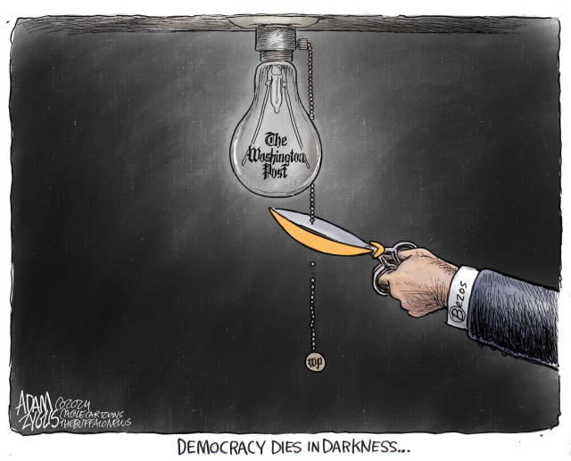 The Darkness by Adam Zyglis, The Buffalo News, NY