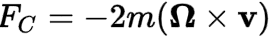 Coriolis Force Formula
