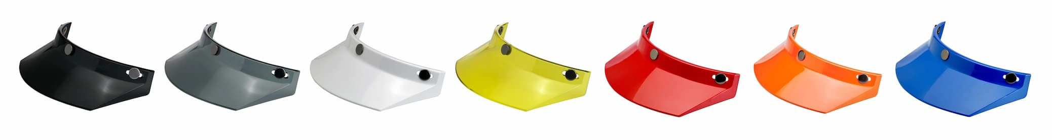 Photo array of all Moto Visors