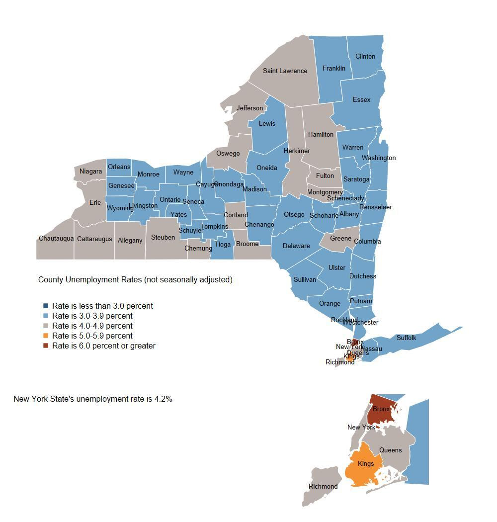 Unemployment Rates by County