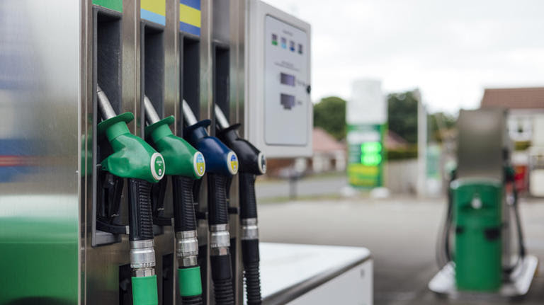 gas station fuel pumps