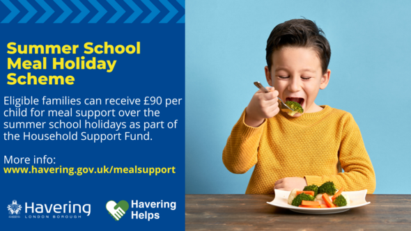 Havering Helps Summer School Meal Holiday Scheme 2024