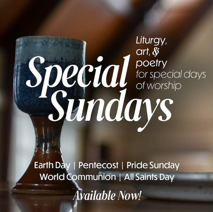 Image of a communion chalice and the words ''Special Sundays'' for Sanctified Art liturgy