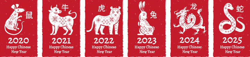 Decorativve Chinese New Year Banner.