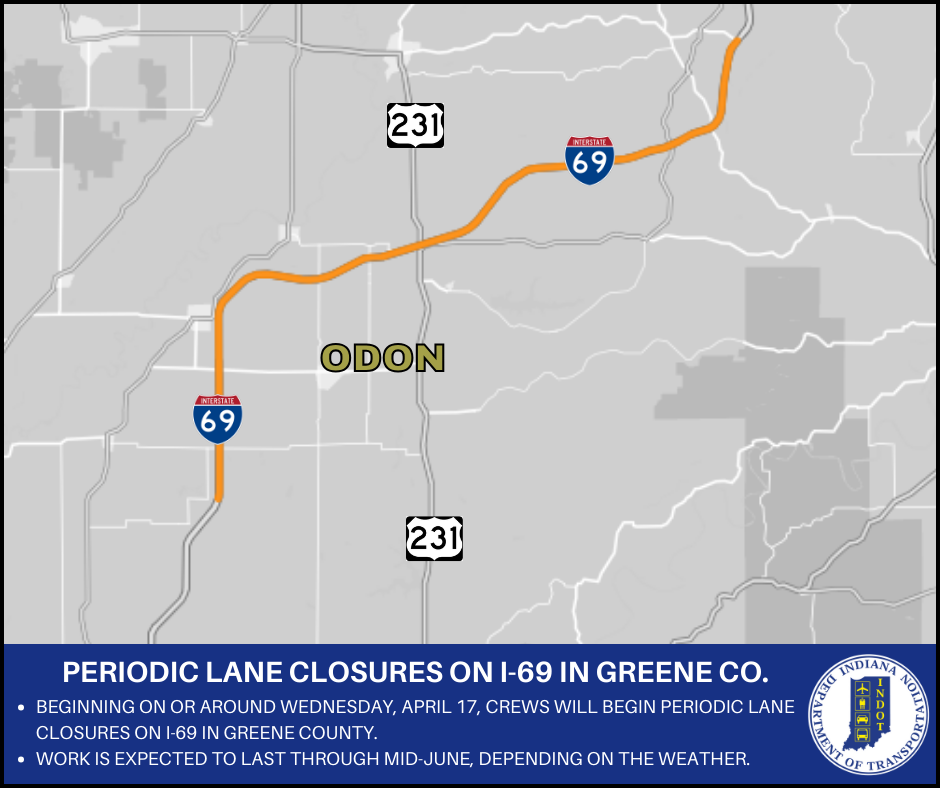 I69 lane closures