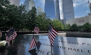 Monumento conmemorativo del 11 de septiembre en Nueva York.