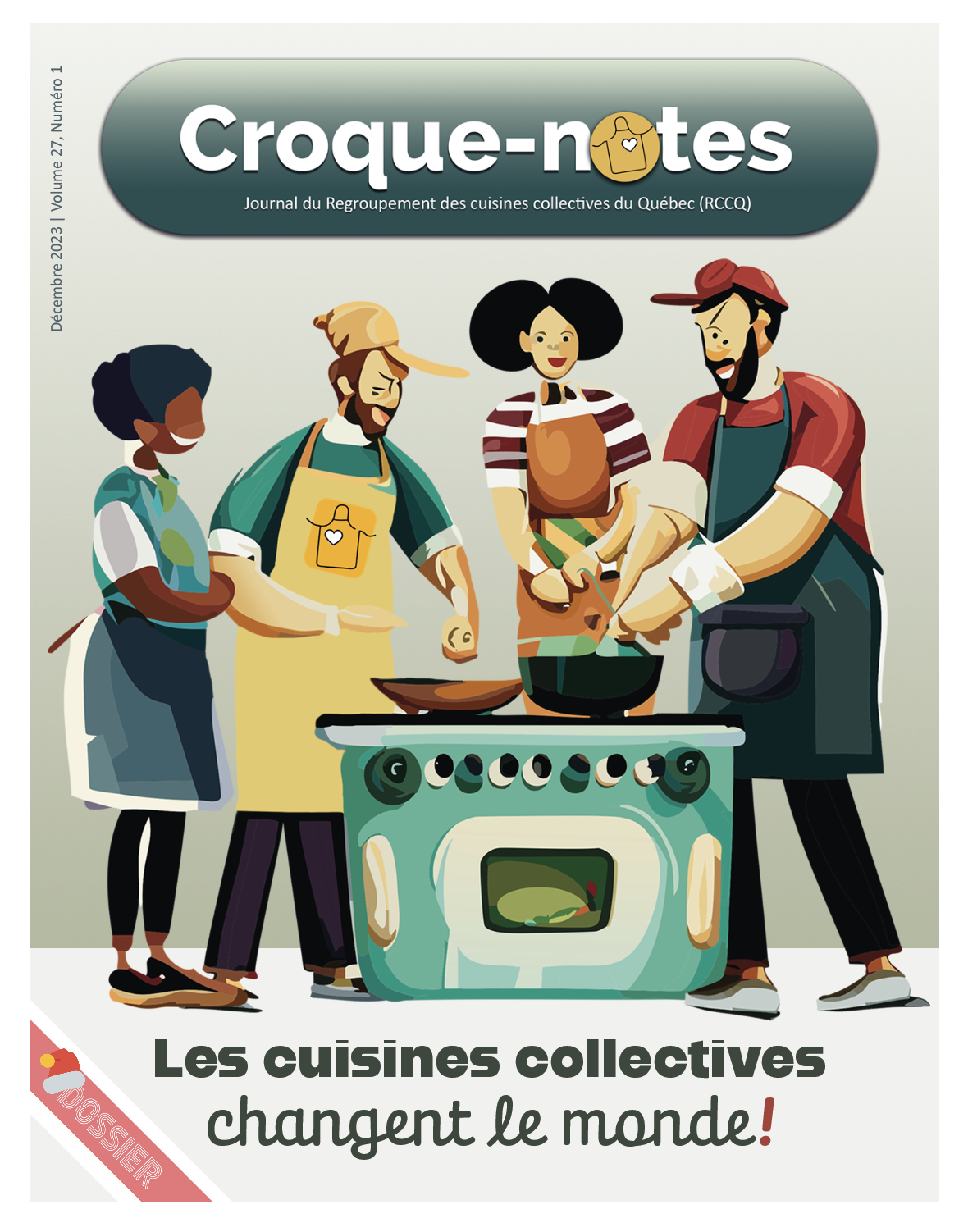 Affiche promotionnelle sur les cuisines collectives - Regroupement