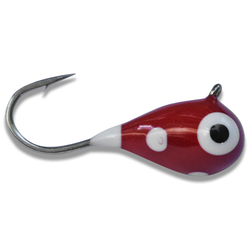 Image of BRIGHT RED GLOW SPOTS TUNGSTEN JIG