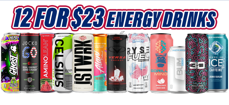 12 for $23 Energy Drinks