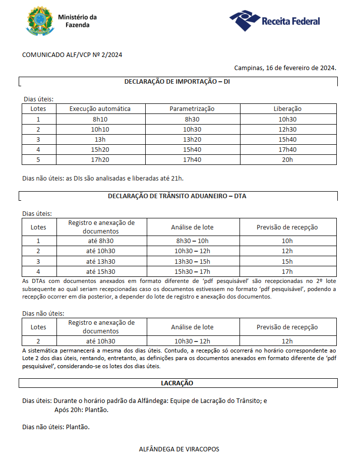 COMUNICADO ALF VCP 2 2024