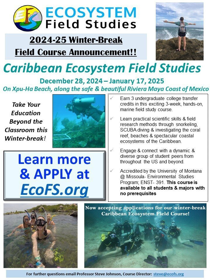 Caribbean Ecosystem Field Studies Flyer