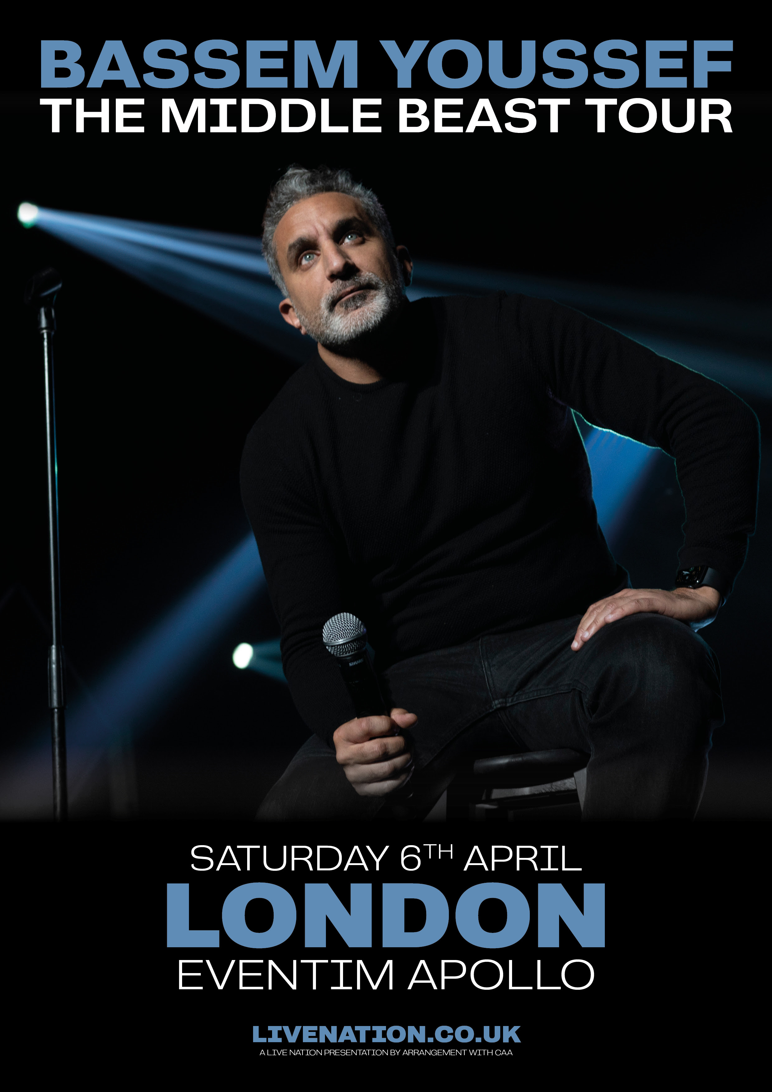 BASSEM YOUSSEF RETURNS TO THE UK IN 2024 FOR ‘THE MIDDLE BEAST’ TOUR AT