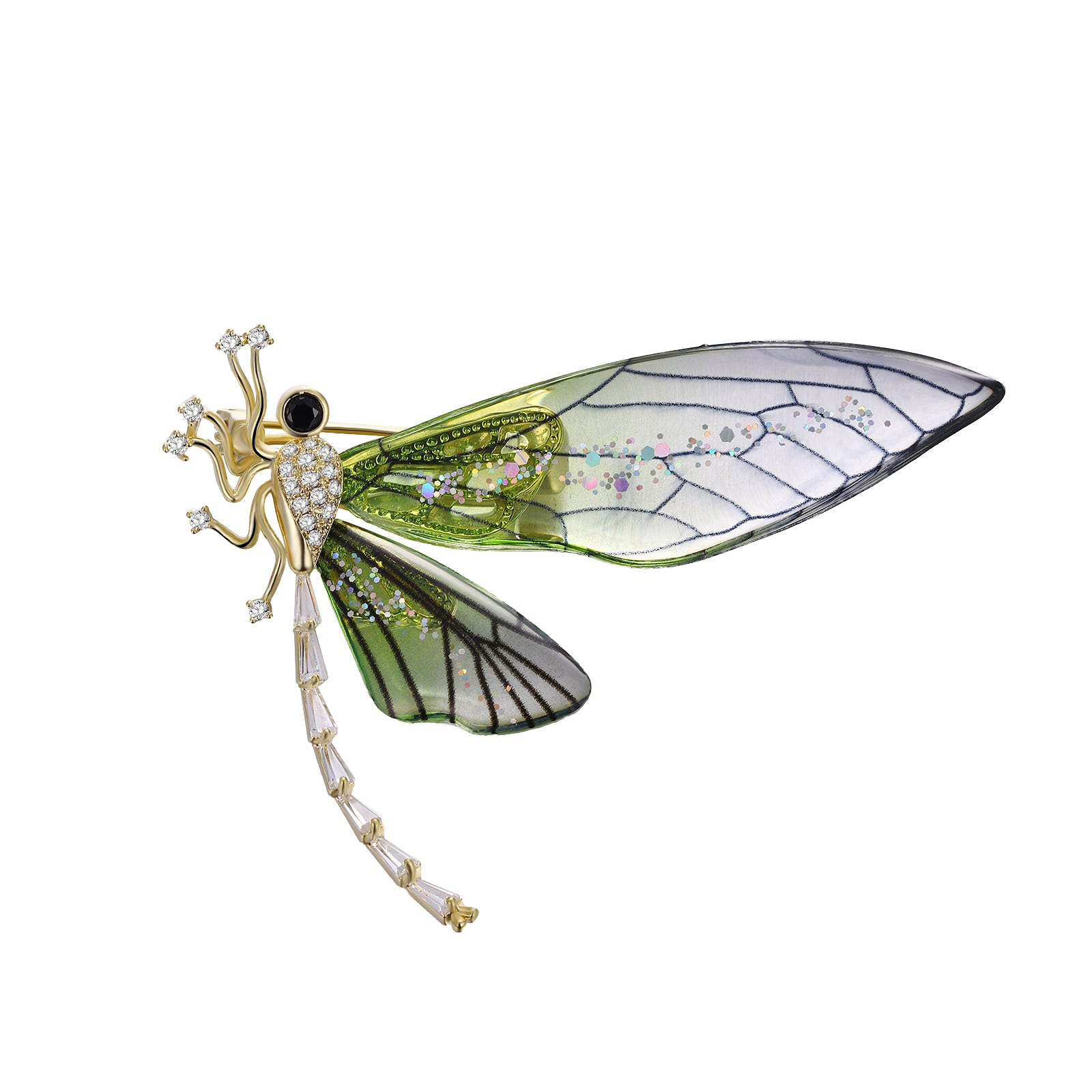 Image of Flying Dragonfly Brooch