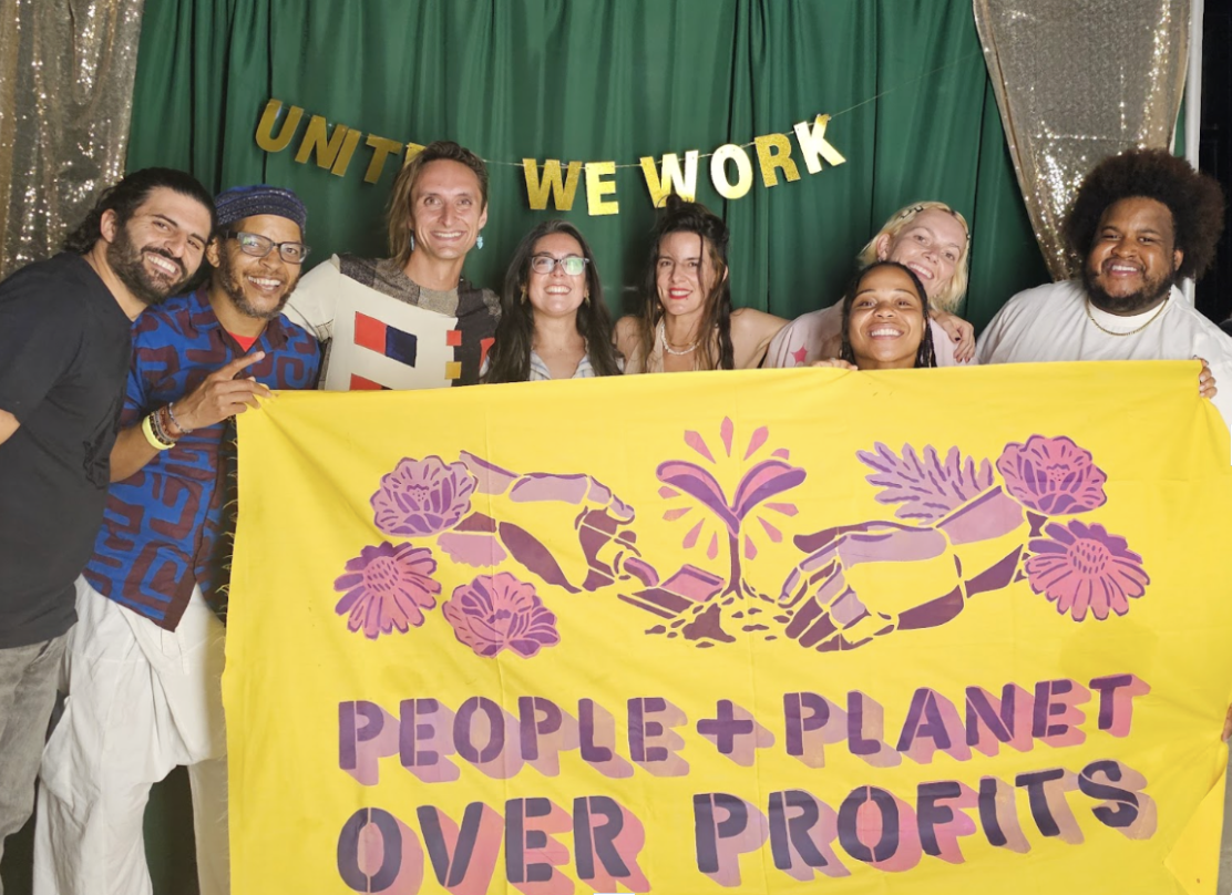 Group photo at worker co-op conference