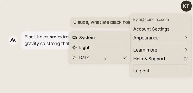 Anthropic launches a new ‘dark mode’